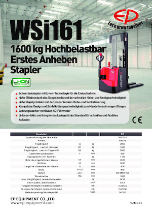 E.-Geh-Hochhubwagen EP WSi161