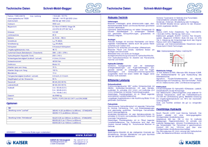 Schreitbagger Kaiser S 2 Mobil