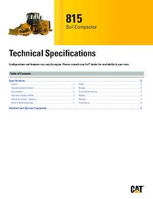 Müllkompaktoren Caterpillar 815