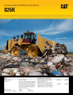 Müllkompaktoren Caterpillar 826K