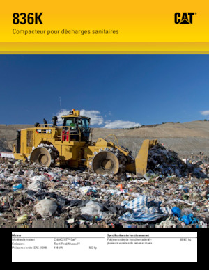 Müllkompaktoren Caterpillar 836K