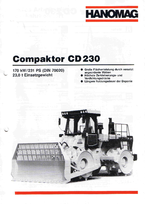 Müllkompaktoren Hanomag CD 230