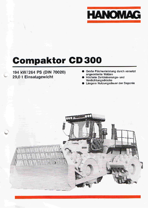 Müllkompaktoren Hanomag CD 300