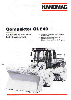 Müllkompaktoren Hanomag CL 240