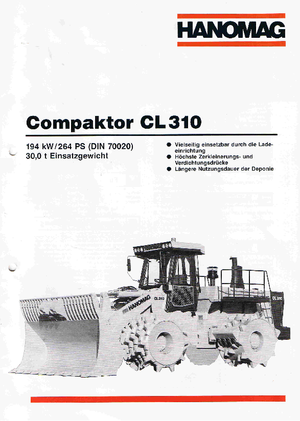 Müllkompaktoren Hanomag CL 310