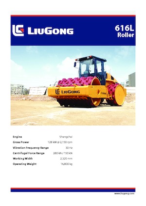Müllkompaktoren Liugong CLG616LI 