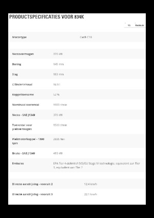 Raddozer Caterpillar 834K