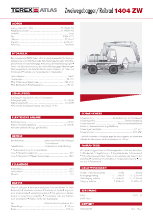 Mobilbagger Atlas 1404 ZW