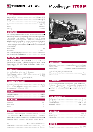 Mobilbagger Atlas 1705 M