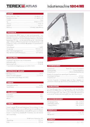 Mobilbagger Atlas 1804 MI