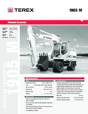 Mobilbagger Terex 1905M