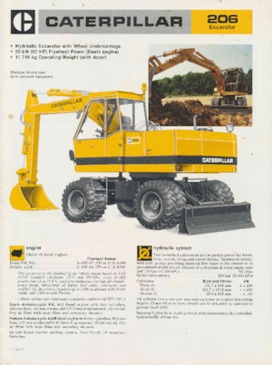 Mobilbagger Caterpillar 206