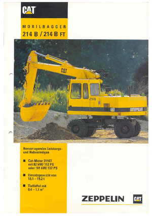 Mobilbagger Caterpillar 214B