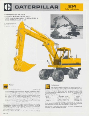 Mobilbagger Caterpillar 214