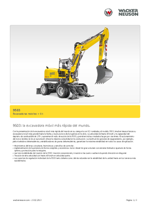 Mobilbagger Neuson 9503