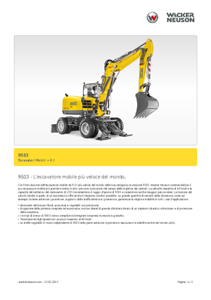 Mobilbagger Neuson 9503