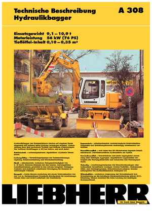 Mobilbagger Liebherr A 308