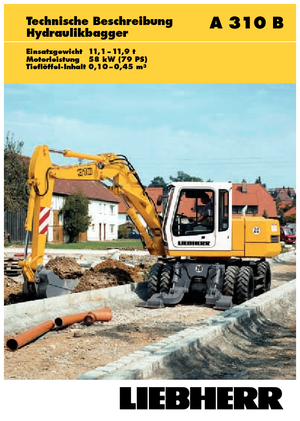 Mobilbagger Liebherr A 310 B