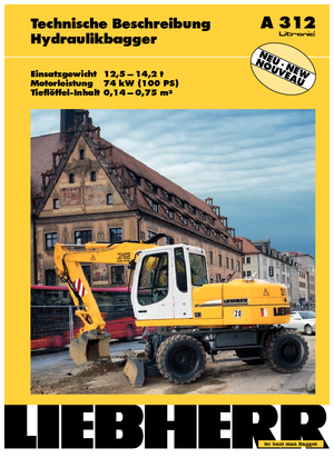 Mobilbagger Liebherr A 312 Litronic