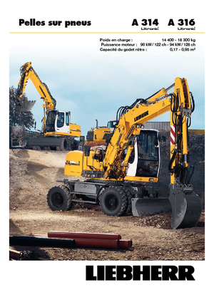 Mobilbagger Liebherr A 314 Litronic