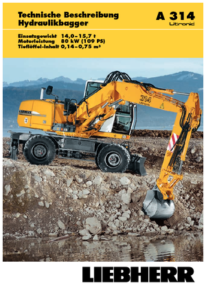 Mobilbagger Liebherr A 314 Litronic