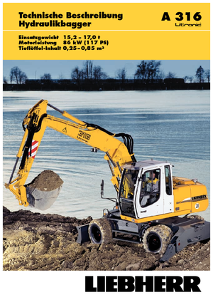 Mobilbagger Liebherr A 316 Litronic