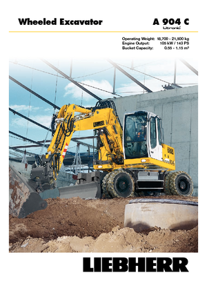 Mobilbagger Liebherr A 904 C Litronic