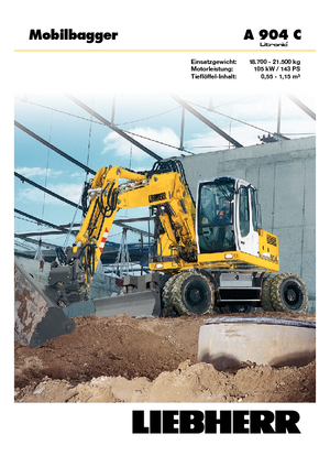 Mobilbagger Liebherr A 904 C Litronic