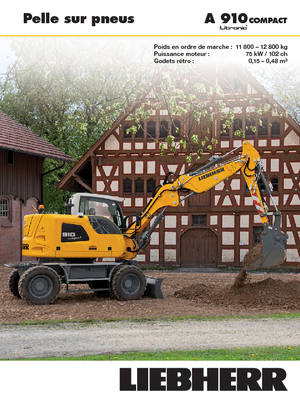 Mobilbagger Liebherr A 910 Compact Litronic