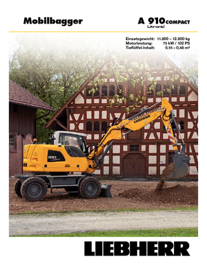 Mobilbagger Liebherr A 910 Compact Litronic
