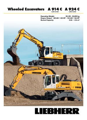 Mobilbagger Liebherr A 914 C Litonic