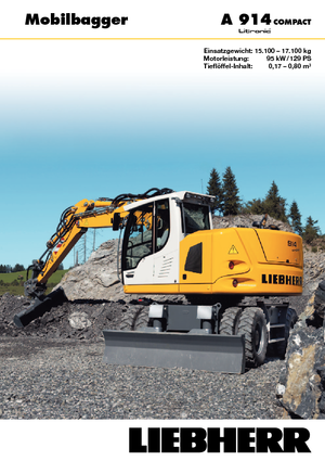 Mobilbagger Liebherr A 914 Compact Litronic