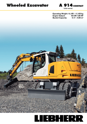 Mobilbagger Liebherr A 914 Compact Litronic