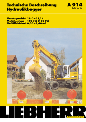 Mobilbagger Liebherr A 914 Litronic