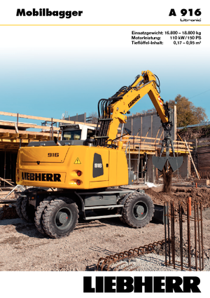 Mobilbagger Liebherr A 916 Litronic