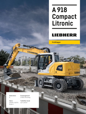 Mobilbagger Liebherr A 918 Compact Litronic 