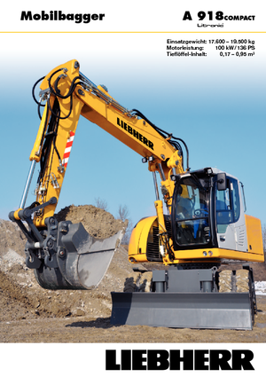 Mobilbagger Liebherr A 918 Compact Litronic
