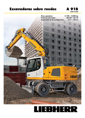 Mobilbagger Liebherr A 918 Litronic