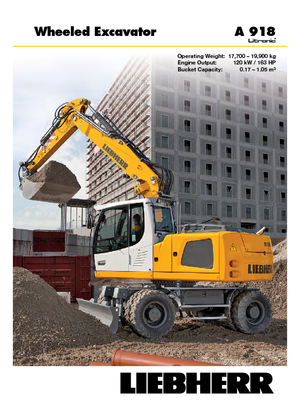 Mobilbagger Liebherr A 918 Litronic