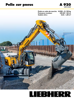 Mobilbagger Liebherr A 920 Litronic