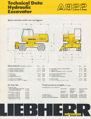 Mobilbagger Liebherr A 922