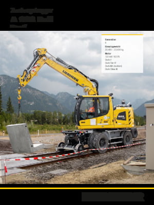 Mobilbagger Liebherr A 922 Rail Litronic G6.0