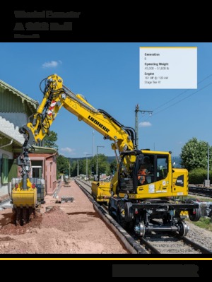 Mobilbagger Liebherr A 922 Rail Litronic G6.0