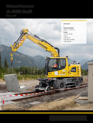 Mobilbagger Liebherr A 922 Rail Litronic G6.0