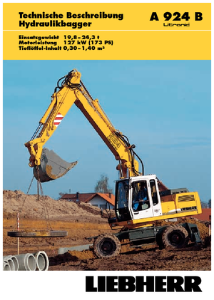 Mobilbagger Liebherr A 924 B Litonic