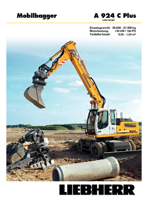 Mobilbagger Liebherr A 924 C Plus Litronic