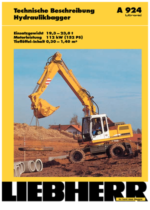 Mobilbagger Liebherr A 924 Litronic