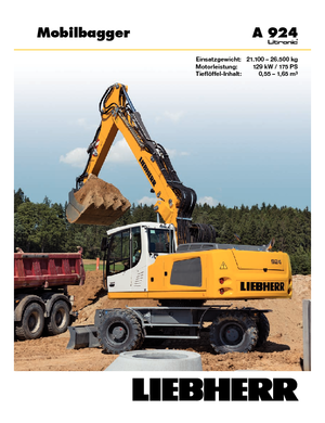 Mobilbagger Liebherr A 924 Litronic