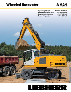 Mobilbagger Liebherr A 924 Litronic