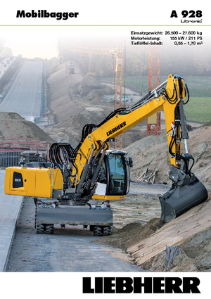 Mobilbagger Liebherr A 928 Litronic